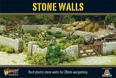 Game Terrain, Chain Of Command, Miniature Display, Wooden Gates, Stone Bridge, Wall Boxes, Stone Walls, Plastic Model Kits, Table Games