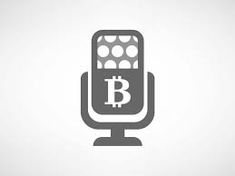 a microphone with a bitcoin on it