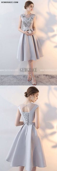 10% off now|Free shipping world-wide. Elegant Grey Knee Length Homecoming Dress Sleeveless at GemGrace. Click to learn our pro custom-made service for wedding dress, formal dress. View #HomecomingDresses for more ideas. Gray Sleeveless Bridesmaid Dresses, Sleeveless Gray Bridesmaid Dresses, Knee-length Sleeveless Dress For Prom, Hoco Party, Cheap Homecoming Dresses, Homecoming Dresses Long, For Wedding Dress, Dresses Cheap, Formal Party Dress