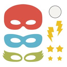 AccuCut Superhero Masks Die Cut, Jumbo Super Hero Masks, Cartoon Super Hero, Dramatic Play Activities, Fraction Circles, Wood Dice, Superhero Masks, Super Hero Outfits, General Crafts, Superhero Theme