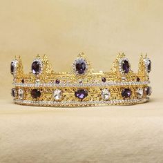 JEAN ROYAL KING CROWN 👑  Shop now: www.olenagrin.com Or Etsy Store “OGsquad”  #crown #kingcrown #malecrown #menscrown #mancrown #king #prince #king’scrown #cosplay #theatre #medievalcrown #medieval #medievaltimes #gothiccrown #tudors #tudorcrown #Renaissance #victoriancrown #asseenontv #king’s crown #customcrown #crystalcrown #weddingcrown #groom #goldcrown #ordercrown #prom #2019 #olenagrin #amethyst #baroquecrown Royal King Crown, King Crowns, Tiara Wedding Hair, Baroque Crown