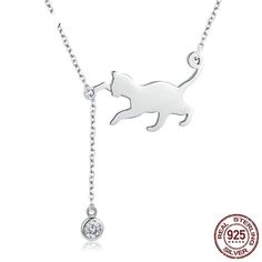 Looking for the best gift to give your kawaii lover friend? This Cute Pussy Chain Pendant Necklace might just be the perfect jewelry for that! You can never go wrong with a sleek and chic necklace, make any get-up go from nay to yay and... Zodiac Sign Constellation, Irish Ring, Silver Cat Pendant, Sterling Silver Jewelry Earrings, Cat Pendant Necklace, Chinese Jewelry, Sterling Silver Cat, Cat Pendant, Chic Necklace