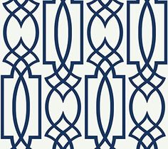 an art deco style wallpaper with blue and white lines