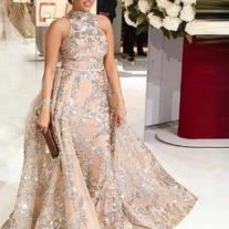 muttie dresses on Storenvy Champagne Evening Gown, Yousef Aljasmi, Champagne Formal Dresses, Cheap Gowns, Cheap Formal Dresses, Sparkly Prom Dresses, Detachable Train, Prom Dresses 2020, Prom Dresses Sleeveless