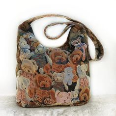 Gobelin Hobo Bag, Teddy Bear Bag, Hobo Bag, Crossbody pénztárca, Crossbodytassen, Gobelin Hippie Bag, Canvas Hobo Bag, Ajándék nőknek - Etsy Hungary Casual Travel Bag With Bear Design, Multicolor Tapestry Bag For Daily Use, Daily Use Multicolor Tapestry Bags, Handmade Tapestry Shoulder Bag For Everyday Use, Multicolor Tapestry Bags For Everyday Use, Daily Use Tapestry Bags With Adjustable Strap, Travel Shoulder Bag With Removable Pouch In Tapestry, Tapestry Tote Shoulder Bag For Travel, Tapestry Shoulder Bag With Removable Pouch For Travel