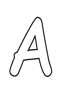 the letter a is drawn in black and white