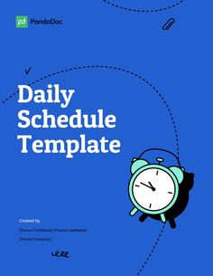 Daily Schedule example Daily Schedule Template Free, Daily Schedule Template, Reach Your Goals, Schedule Template, Daily Schedule, Presentation