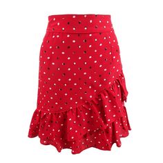 New With Original Tags Style: Mini, Size Type: Regular, ,, 100%Polyester, Machine Wash, Inseam: Fitted Red Mini Skirt With Ruffles, Fitted Red Ruffled Mini Skirt, Casual Red Skirt With Ruffle Hem, Red Ruffle Hem Skirt, Red Ruffled Mini Skirt, Fitted Red Skirt With Ruffle Hem, Casual Red Ruffled Skirt, Casual Red Skirt With Ruffles, Red Ruffled Mini Skirt For Spring