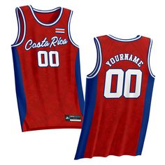 Costa Rica Custom Basketball Jersey Boston Hockey, Hanson Brothers, Custom Baseball Jersey, Custom Basketball, Basketball Uniforms, Custom Shorts, Team Uniforms, Hockey Jersey, Custom Jerseys