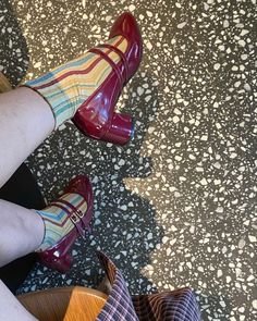 70s Mary Janes, Quirky Shoes, Colorful Socks, Mode Inspo, Dream Shoes, Looks Style