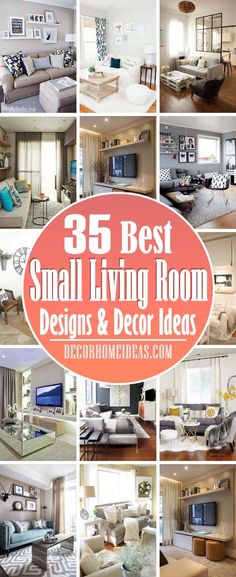 the best small living room designs and decor ideas in this postcard collage is great for