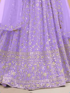 Fill vibrant hues in the upcoming wedding season with our fascinating Lehenga choli collection. This enchanting lavender sequins georgette lehenga choli with dupatta is the perfect pick for your weddings, receptions, and other occasions. Crafted with the utmost attention to detail, this stunning ensemble will surely make you stand out from the crowd.
The first and most evident benefit is its captivating color. Lavender exudes elegance and sophistication, making it an ideal choice for any special Lavender Lehenga, Georgette Material, Georgette Lehenga, Weddings Receptions, Cocktail Reception, Net Dupatta, Pink Sequin, Wedding Wear, Lehenga Choli