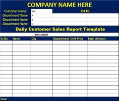 an employee's report is shown in the form of a company name and date