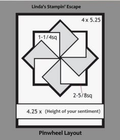 the diagram shows how to make a four - pointed star quilt pattern with 4 squares