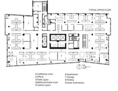 the floor plan for an office building