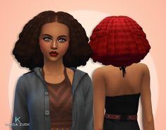 two women with red hair are facing each other and one is looking at the camera