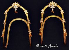 Ara Vanki Designs Gold, Arm Cuff Jewelry, Pearl Ankle Bracelet, Baby Jewellery, Temple Jewellery Earrings, Royal Indian, Gold Drop Necklace