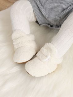 [SAFETY MATERIAL] -- 100% Poly-cotton; Not quite socks, not quite shoes, these soft, these slipper-like booties are perfect fit for growing baby![GOT A LITTLE KICKER?]-- Anti-slip bottoms makes learning to walk safer and easier. These stay on crib booties are wrapped, cozy & comfortable on baby's skin; When you're tying to layer up, hook & loop closed is really adorable; Elastic ankle support makes putting them on and taking them off, still keep feet covered & warm all day & night.[NO MORE SOCKS Bedroom Shoes, Sock Slippers, Soft Bedroom, Toddler Crib, Infant Baby Girl, Baby Kicking, Baby Sleepers, Baby Girl Boy, Warm Shoes