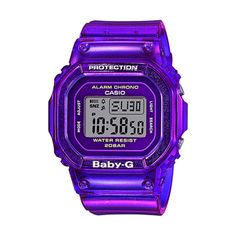 Womens Casio BGD-560S-6 BABY-G Waterproof Sports Purple Digital WMNS Watch Purple Watch, Purple Cases, Elapsed Time, G Shock Watches, Baby G, Casio G Shock, 200m, Watches Women Fashion, G Shock