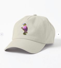 Colorful bird Cap Colorful Bird, Colorful Feathers, Cap Design, Hat Sizes