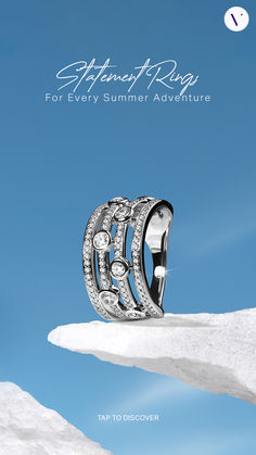 Explore Verlas’ collection of must-have statement rings, perfect for your every summer adventure. From airport chic to glamorous evenings, discover diamond rings that sparkle with sophistication. Ring Background, Ring Shoot, Ad Jewellery, Ring Advertisement, Diamond Jewelry Photography, Jewellery Graphic Design, Jewelry Advertisement, Jewellery Typography Ads, Jewlrey Creative Ads