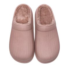 • Heel Height: Flat (≤1in)• Fit: Fits true to size, take your normal size• Shoe Type: Basic• Winter Season• Lining Material: Short Plush• Import Product• Shipping Worldwide Casual Pink Non-slip Platform Slippers, Non-slip Slip-on Slippers With Round Toe, Pink Casual Platform Slippers, Casual Pink Flat Platform Slippers, Casual Pink Platform Slippers, Pink Cushioned Platform Slippers With Round Toe, Casual Pink Slippers With Textured Footbed, Comfortable Pink Slip-on Platform Slippers, Comfortable Pink Cushioned Slip-ons