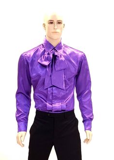 Purple Long Sleeve Dress Shirt With Buttons, Formal Fall Shirt With Hidden Button Closure, Purple Long Sleeve Dress Shirt With Button Closure, Purple Shirt With Button Cuffs And Long Sleeves, Purple Shirt With Button Cuffs Long Sleeve, Purple Long Sleeve Shirt With Button Cuffs, Purple Fitted Top For Semi-formal Occasions, Fitted Purple Top For Semi-formal Occasions, Fitted Purple Business Top