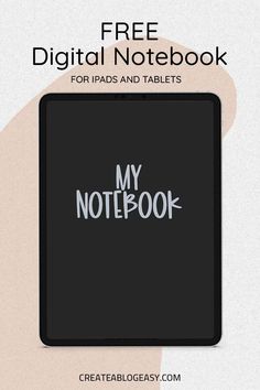 FREE digital notebook planner for goodnotes - lined, dotted, and blank templates for you Goodnotes Template Free Notebook Cover, Free Goodnotes Notebook, Digital Notebooks Templates, Free Digital Journal Goodnotes, Ipad Planning, Wallpaper Business, Homework Planner