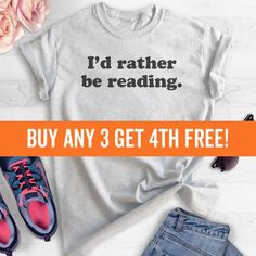 "Buy 3 Get 4th Free Coupon Code: EVERTREE1 This design is available in: ▶ Premium Unisex T-shirt ▶ Standard Unisex T-shirt ▶ Unisex V-Neck ▶ Ladies' Racerback Tank Top ▶ Unisex Long Sleeve ▶ Youth T-shirts ▶ (Coming Soon: Infant Tees!) WHAT'S MY SIZE? ▶ All of our unisex t-shirts have a relaxed fit so ladies should order one size down unless you prefer a loose fit. ▶ Please refer to our size chart image above for exact dimensions. To measure, lay a current shirt flat and measure 1\" below armhol Word Shirts, Reading Shirts, Vegan Shirt, Business Shirts, Short Long, Jesus Shirts, Crew Neck Shirt, Christian Shirts, Dad To Be Shirts