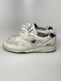 Vintage New Balance 590 Sneakers Like new condition with no flaws. What you see is what I ship! Tagged size 9. Will ship via USPS Mail New Balance 590, 2000s Sneakers, Vintage New Balance, 90s Mens, White Men, Sneakers White, Vintage Men, New Balance, Made In Usa