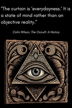 an all seeing eye with the caption'the curtin is'everyones