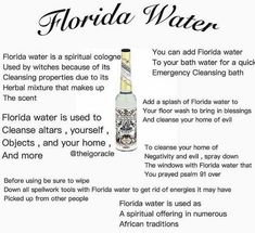 Spiritual Cleansing Bath, Bene Gesserit, Hoodoo Conjure, Hoodoo Spells, Magickal Herbs, Florida Water, Magic Spell Book