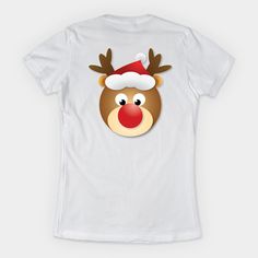 The Perfect Funny Christmas T-Shirt featuring Rudolph's Two Sides (Simple T-Shirt only)!Front: Cute Rudolph with his famous red noseBack: What happens after too many Christmas cookiesPerfect Christmas gift for anyone who loves funny holiday shirts. Great for Christmas parties, family photos, and holiday celebrations! -- Choose from our vast selection of Crewneck and V-Neck T-Shirts to match with your favorite design to make the perfect graphic T-Shirt. Pick your favorite: Classic, Boxy, Tri-Blen Christmas Novelty Crew Neck T-shirt, Funny Holiday Shirts, Funny Christmas Tshirts, Simple T Shirt, Funny Holiday, Rudolph The Red, Simple Tshirt, Red Nosed Reindeer, Christmas Parties