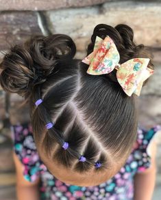 Elastic Hairstyle, Easy Toddler Hairstyles, Cute Toddler Hairstyles, Girl Hair Dos, Lil Girl Hairstyles, Kids Curly Hairstyles, Toddler Hairstyles, Beautiful Haircuts