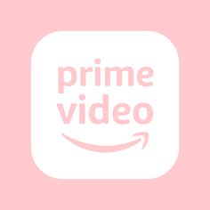 the amazon prime video logo on a pink background