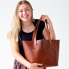 Honey Tote | Portland Leather Goods Classic Bags With Signature Hardware For Daily Use, Everyday Handheld Shoulder Bag With Metal Hardware, Everyday Rectangular Shoulder Bag With Signature Hardware, Rectangular Shoulder Bag With Signature Hardware For Everyday Use, Brown Bags With Snap Closure For Gift, Brown Bags With Signature Hardware For Everyday Use, Everyday Rectangular Shoulder Bag With Brass Hardware, Everyday Bags With Signature Hardware, Everyday Shoulder Bag With Signature Hardware