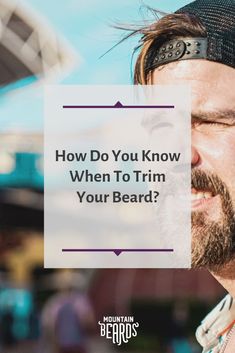 Is it time to trim your beard? There comes a time when your beard is too long, too tangled and too uncomfortable. We’re here to help you understand how do your beard grooming the right way. #beardtrim#beardgrooming #beardlife #beardgroomingtips #growabeard #beardstyles Facial Hair Growth, Long Beard, Long Beards