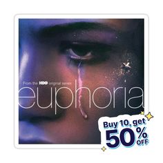 the ad for euphora is shown with an image of a woman's face