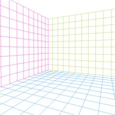 the room is made up of squares and lines