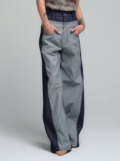 Embrace timeless style with our wide-leg denim jeans, a must-have for those who cherish both comfort and fashion. Made with premium denim fabric, these jeans offer a flattering high-waist cut that elongates the legs, while the wide-leg silhouette adds a contemporary twist to the classic denim look. FEATURES:High-waisted with a wide-leg profile for a modern, yet classic look100% Handmade. SIZE & FIT: Fit: A relaxed fit with room to moveModel is wearing size Small or S/M View our SIZE CHART before ordering MATERIALS & CARE: Content: Denim / 98% Cotton, 2% Elastane Care: Machine wash on cold (30ºC) with a mild detergent. SHIPPING: Made to order, processing time is 15 working days This item will be shipped via DHL Jeans Clothes, Skirt Jumpsuit, Locker Room, Wide Leg Denim, Premium Denim, Denim Fabric, Skirt Pants, Jean Outfits, Summer Sale