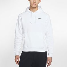 Nike Club Swoosh Hoodie Nike Sportswear Mens, Nordic Walking, Nike Classic, Hoodies Men Pullover, French Terry Fabric, Nike Hoodie, Pullover Men, Judo, Taekwondo