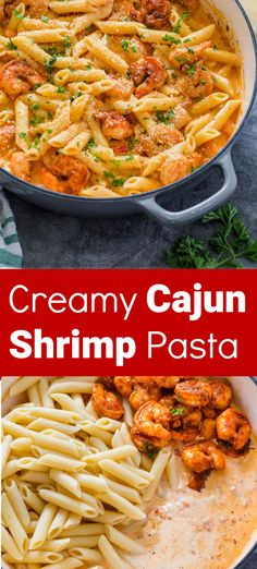 Cajun Shrimp Pasta recipe that makes for the BEST pasta dinner that is ready in under 30 minutes! Buttery cajun shrimp in a creamy cajun sauce mixed with pasta. An easy pasta dish packed with so much flavor! Cajun Shrimp Pasta Without Heavy Cream, Copycat Chilis Cajun Shrimp Pasta, Cajun Shrimp Pasta With Peppers, Cajun Shrimp And Pasta Recipes, Crispy Shrimp Pasta Recipes, Easy Cajun Alfredo Pasta, Creamy Garlic Cajun Shrimp Pasta, Cajun Shrimp Tortellini, New Orleans Shrimp Pasta