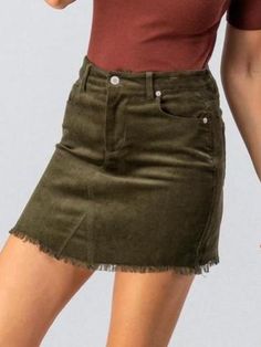 Autumn Breeze Olive Corduroy Skirt | sassyshortcake.com | Sassy Shortcake Boutique Trendy Khaki Mini Skirt For Fall, Casual Fall Corduroy Mini Skirt, Casual Corduroy Mini Skirt For Fall, Casual Green Mini Skirt For Fall, Casual Corduroy Skirt For Fall, Green Cotton Mini Skirt For Fall, Trendy Corduroy Skirt, Fall Green Cotton Skirt, Fall Green Lined Mini Skirt