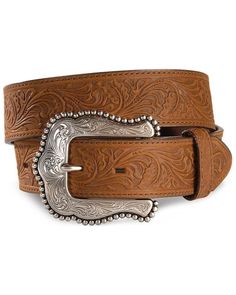 Boot Barn, Tony Lama, Belt Brown, Work Boots Men, Leather Floral, Brown Leather Belt, Tooled Leather, Top Grain Leather, Leather Belts