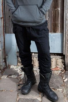 My Fav pants of the mens range, the low riders are made fromheavy weight jersey with big side pockets.The original Design of these stylin and very comfortable pants are great for after Gym wear, on the dance floor, and everyday.The perfect outfit when combined with the Hooded long sleeve in the Idis Range.https://www.etsy.com/au/listing/199760679/long-sleeve-top-mens-hoodie-hooded-shirt?ref=shop_home_active_14Designer clothing that moves and evolves with you. Bringing you comfort and movability Hip Hop Trousers For Outdoor, Hip Hop Style Outdoor Trousers, Black Combat Pants For Fall, Black Combat Wide Leg Bottoms, Black Wide Leg Combat Bottoms, Baggy Combat Trousers, Baggy Sweatpants For Outdoor, Mens Yoga Pants, Fav Pants