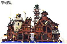 the lego castle is made out of wood