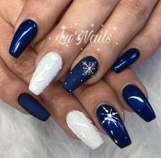 Unique Christmas Nails, Rockstar Nails, Cute Christmas Nails, Metallic Nails