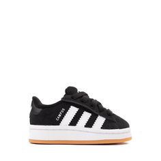 adidas Campus '00s Comfort Closure Athletic Shoe - Baby / Toddler - Core Black / White / Gum | Journeys Kidz Nike Baby Shoes, Adidas Kids Shoes, Big Kids Shoes, Shoe Size Chart Kids, Adidas Baby, Birthday Inspo, Kid Clothes, Adidas Kids