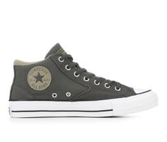 Elevate your sneaker game with the Men's Converse CTAS Malden HI Sneakers. Crafted with meticulous attention to detail, these sneakers are a testament to Converse's commitment to quality and style. The premium suede and leather upper exudes sophistication, making them a versatile choice for both casual and semi-formal settings. The high-top design provides ankle support while lending a classic silhouette to your ensemble. With a cushioned insole for all-day comfort and a sturdy rubber outsole fo Converse Mid-top Sneakers With Cushioned Footbed, Converse Mid-top Skate Shoes With Boost Midsole, Gray Converse Sneakers With Speckled Midsole, Converse Sporty High-top Sneakers With Perforated Toe Box, Converse Sneakers With Perforated Toe Box For Sports, Converse Mid-top Sneakers With Perforated Toe Box, Converse 70, Ankle Support, Sneaker Games