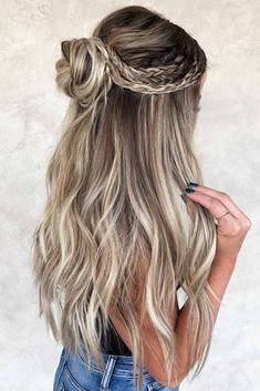 Unique Braided Hairstyles, Curly Prom Hair, Simple Prom Hair, Bun Hairstyles For Long Hair